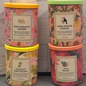 NEW COLLECTION!! Bath & Body Works  Single Wick Candle Collection Bundle - 4pcs